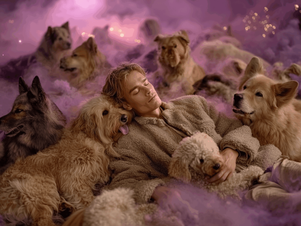 گلهای از سگها در رویا