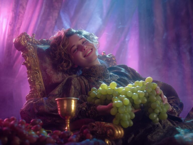 خوشه انگور سبز و تازه