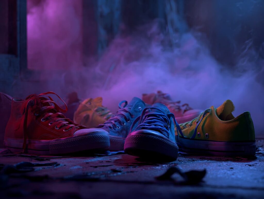 کفش‌های مختلف مردانه و زنانه