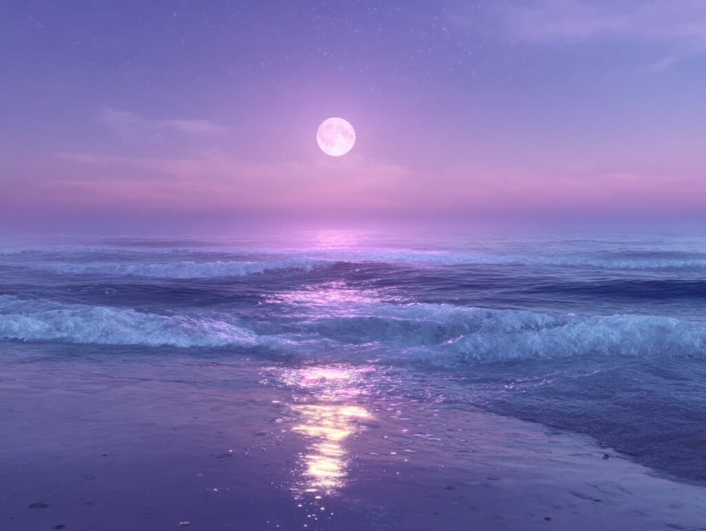 دریای آرام و آبی رنگ