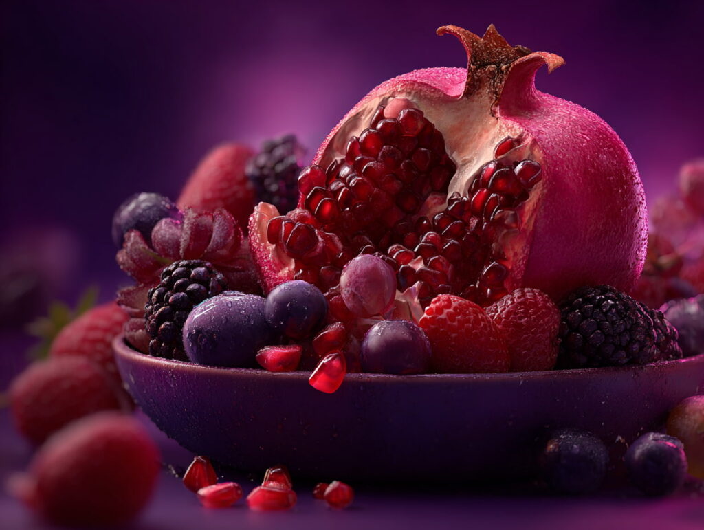 انار قرمز و دانه درشت