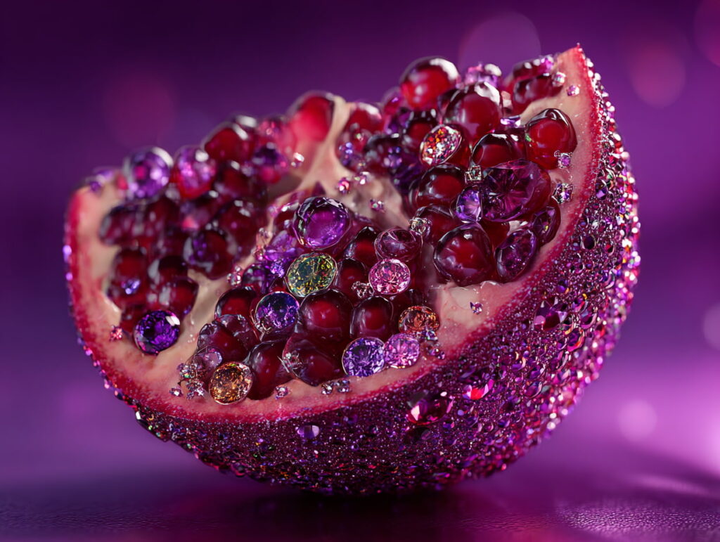 دانه‌های یاقوتی انار