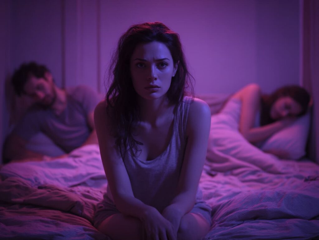 فردی در حال گریه به خاطر خیانت در خواب