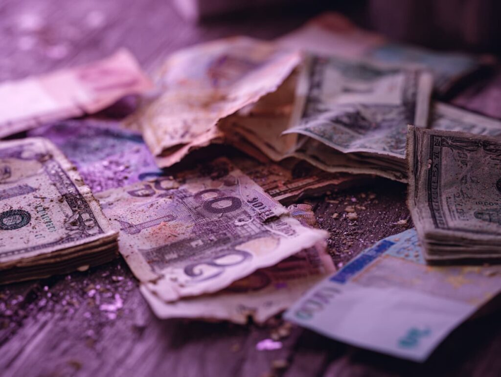 دسته‌ای از اسکناس‌های نو